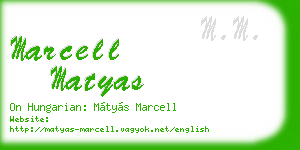 marcell matyas business card